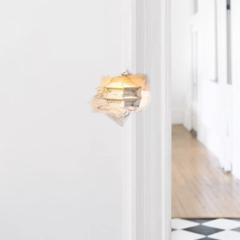 Embedded Pavilion LED Human Body Sensor Wall Sconce Lamp