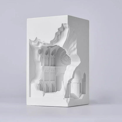 Plaster Castle Palace 1-Light Embedded Wall Sconce Lamp