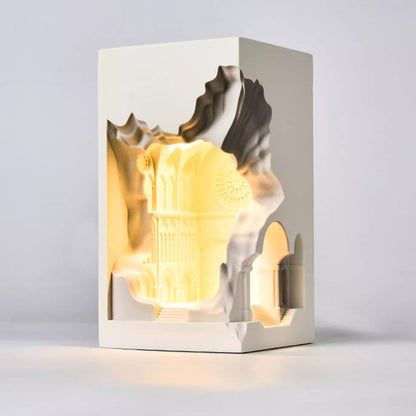 Plaster Castle Palace 1-Light Embedded Wall Sconce Lamp