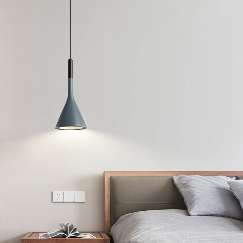 Hardware Resin Conical Shade 1-Light Wall Sconce Lamp