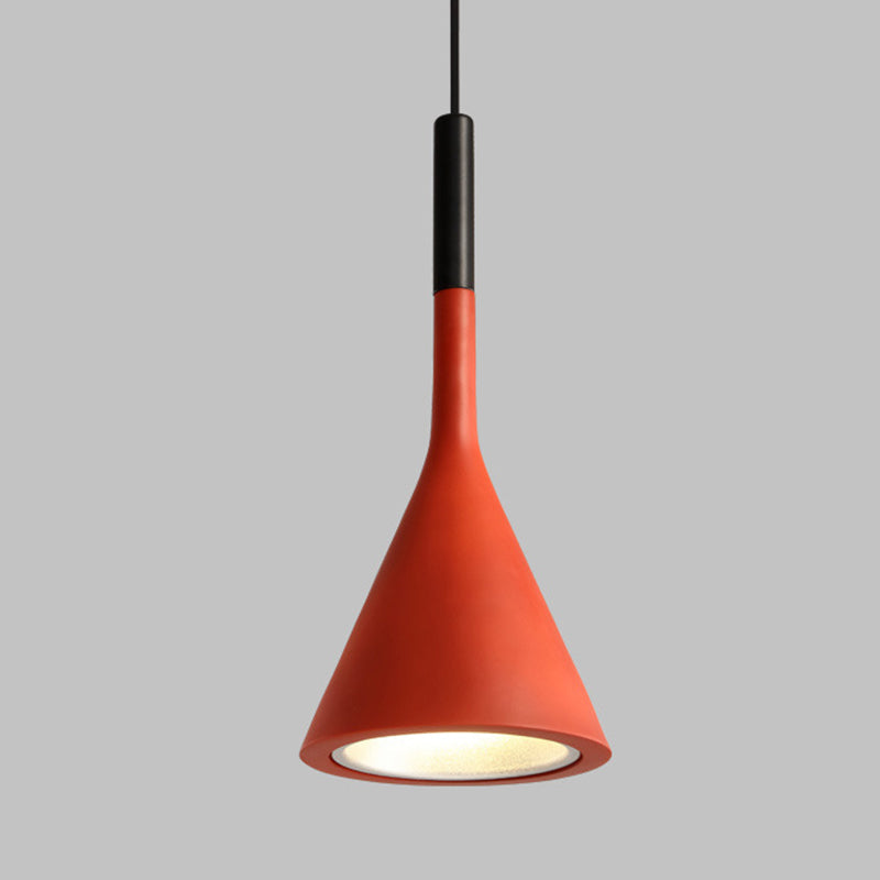 Hardware Resin Conical Shade 1-Light Wall Sconce Lamp