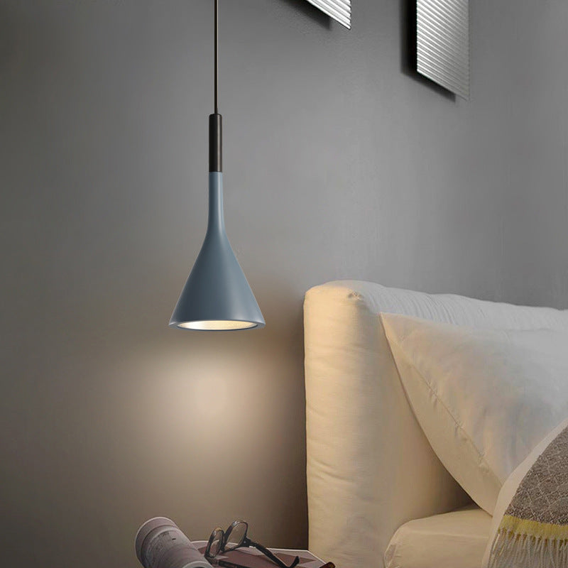 Hardware Resin Conical Shade 1-Light Wall Sconce Lamp