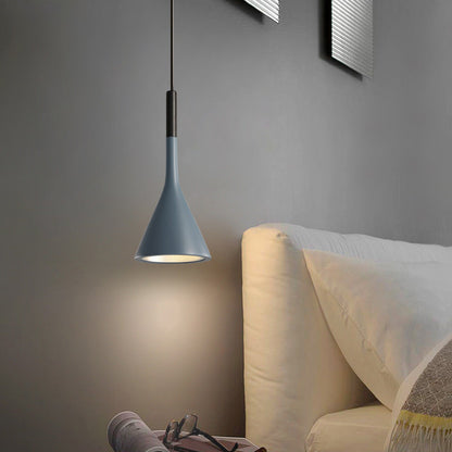Hardware Resin Conical Shade 1-Light Wall Sconce Lamp
