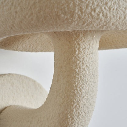 Resin Mushroom Shade Hardware 1-Light Wall Sconce Lamp