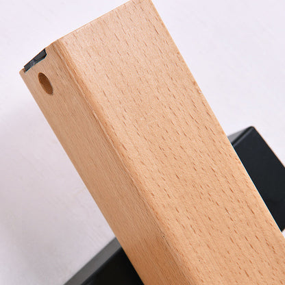Wood Long Strip LED Rotation Wall Sconce Lamp Reading Light