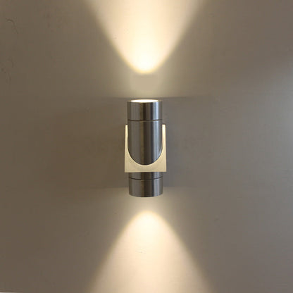 Aluminum LED Up And Down Illuminated LED Wall Sconce Lamp
