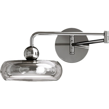 Acrylic Shade Displaceable Rocker Arm LED Wall Sconce Lamp