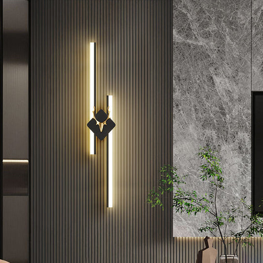 Antler Aluminum Acrylic Long Strip LED Wall Sconce Lamp