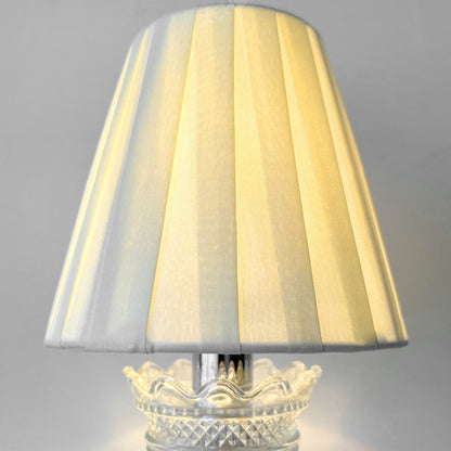 French Stainless Steel Crystal 1-Light Wall Sconce Lamp