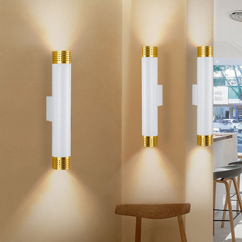 Aluminum LED Up And Down Illuminated Wall Sconce Lamp