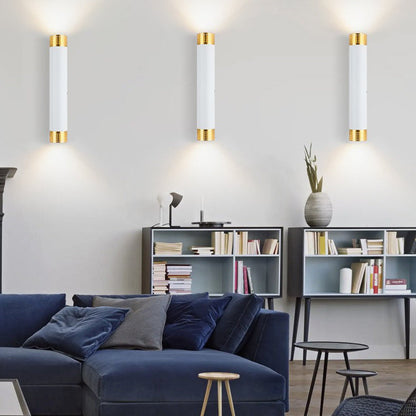 Aluminum LED Up And Down Illuminated Wall Sconce Lamp