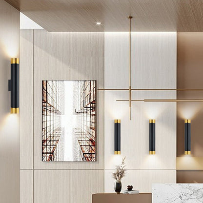 Aluminum LED Up And Down Illuminated Wall Sconce Lamp