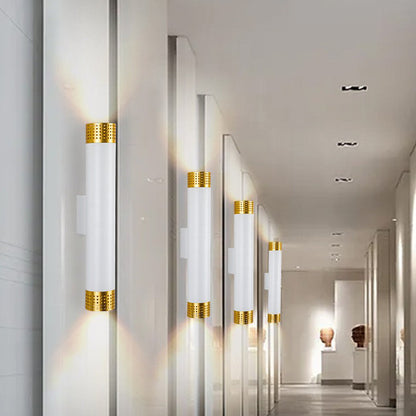 Aluminum LED Up And Down Illuminated Wall Sconce Lamp