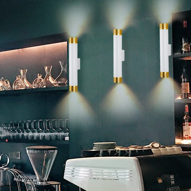 Aluminum LED Up And Down Illuminated Wall Sconce Lamp