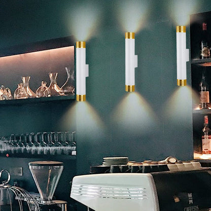 Aluminum LED Up And Down Illuminated Wall Sconce Lamp