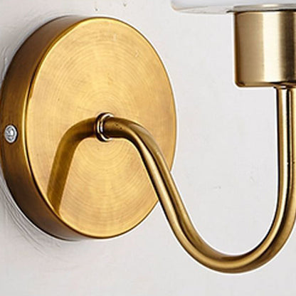 Simplicity Frame Glass Cylinder 1/2-Light Wall Sconce Lamp