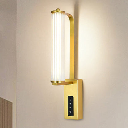 Luxury Iron PVC Long Strip LED Wall Sconce Lamp