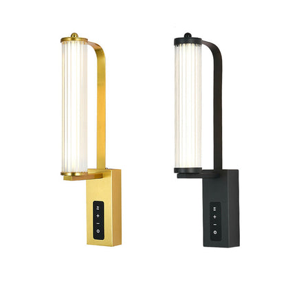 Luxury Iron PVC Long Strip LED Wall Sconce Lamp