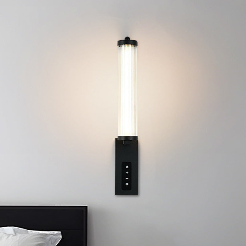 Luxury Iron PVC Long Strip LED Wall Sconce Lamp