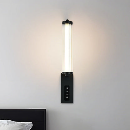 Luxury Iron PVC Long Strip LED Wall Sconce Lamp