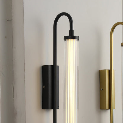 Luxury Iron PVC Long Strip LED Wall Sconce Lamp