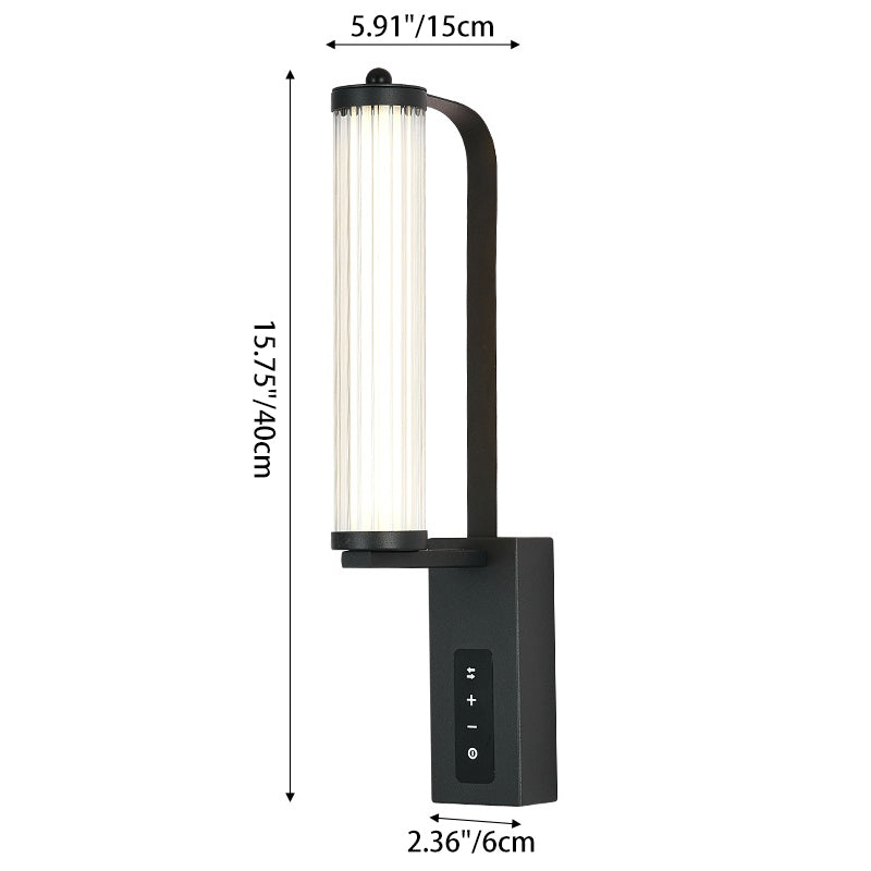 Luxury Iron PVC Long Strip LED Wall Sconce Lamp