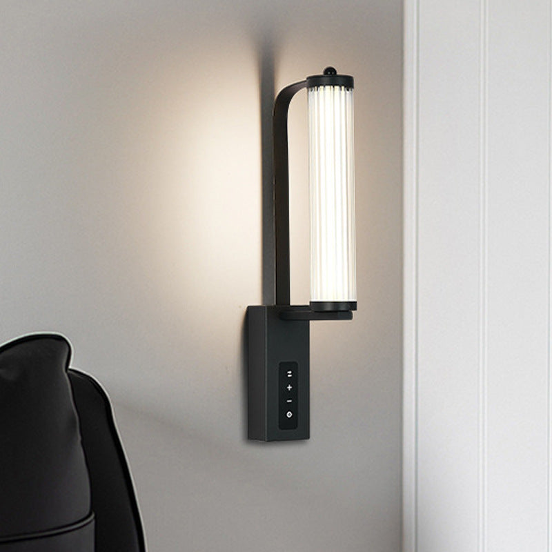Luxury Iron PVC Long Strip LED Wall Sconce Lamp