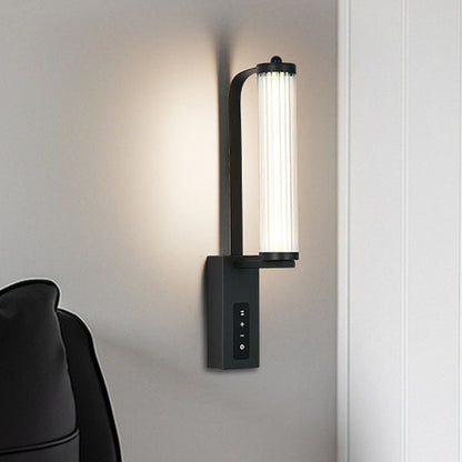 Luxury Iron PVC Long Strip LED Wall Sconce Lamp