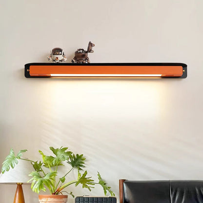 Minimalist Iron Acrylic Straight Line LED Wall Sconce Lamp