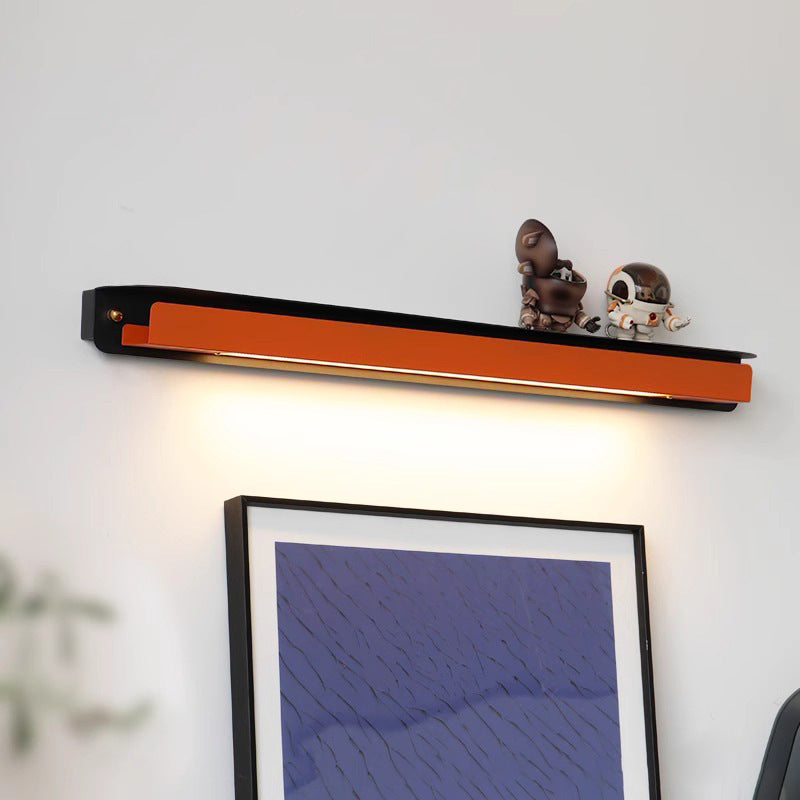 Minimalist Iron Acrylic Straight Line LED Wall Sconce Lamp