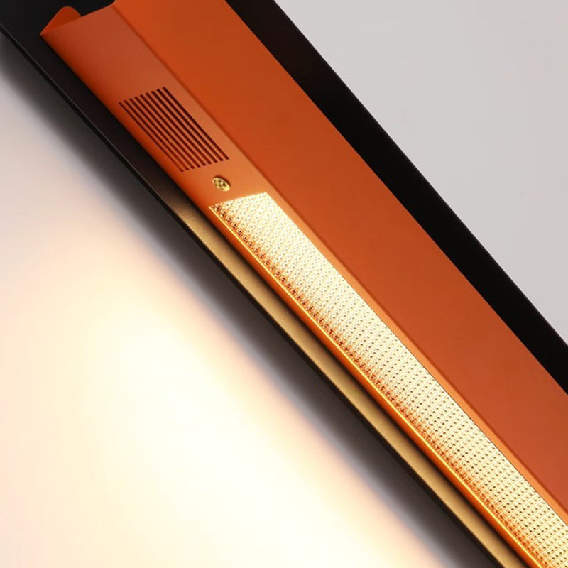 Minimalist Iron Acrylic Straight Line LED Wall Sconce Lamp