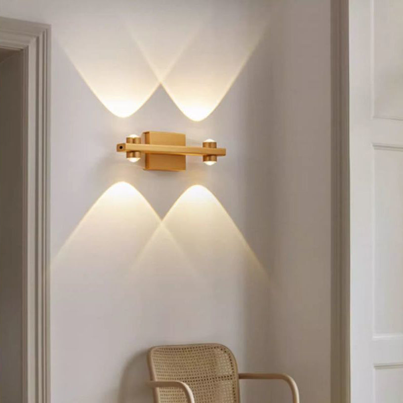 Aluminum LED Up And Down Illuminated Wall Sconce Lamp