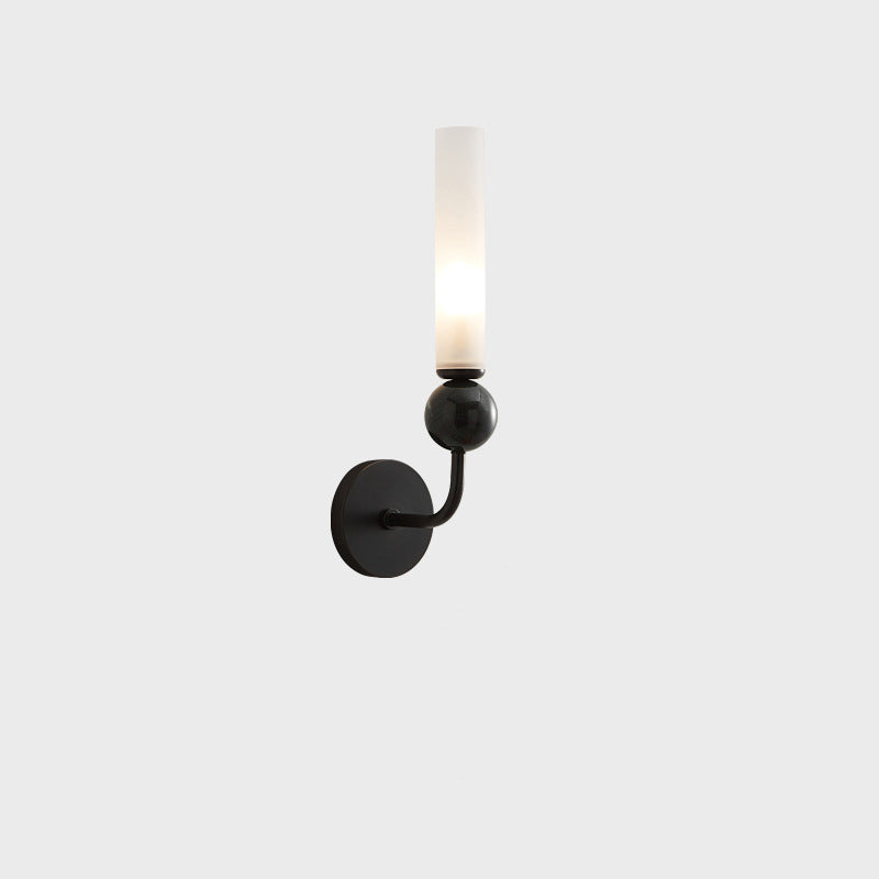 Simplicity Acrylic Cylinder Shade 1-Light Wall Sconce Lamp
