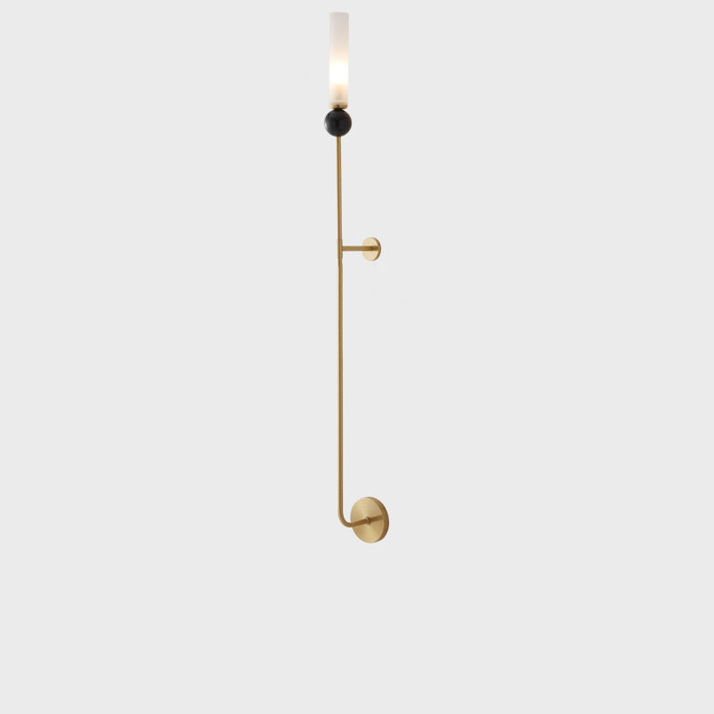 Simplicity Acrylic Cylinder Shade 1-Light Wall Sconce Lamp
