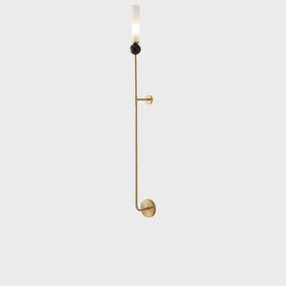 Simplicity Acrylic Cylinder Shade 1-Light Wall Sconce Lamp