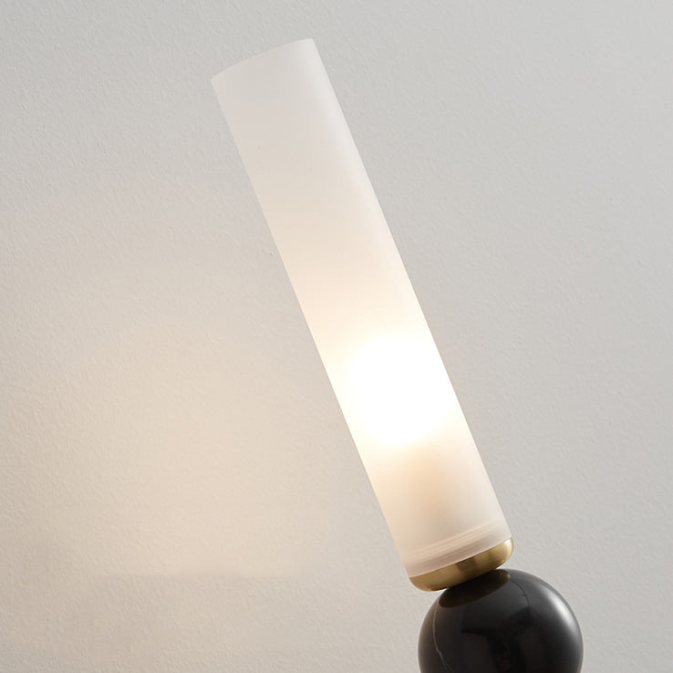 Simplicity Acrylic Cylinder Shade 1-Light Wall Sconce Lamp