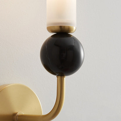 Simplicity Acrylic Cylinder Shade 1-Light Wall Sconce Lamp