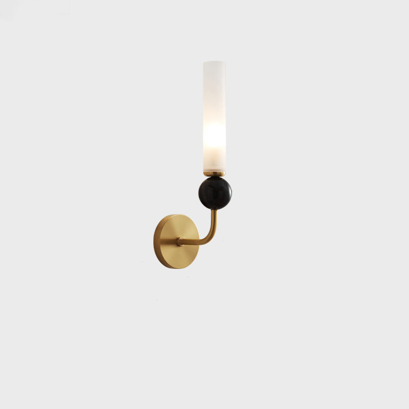 Simplicity Acrylic Cylinder Shade 1-Light Wall Sconce Lamp