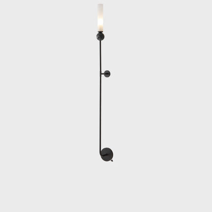 Simplicity Acrylic Cylinder Shade 1-Light Wall Sconce Lamp