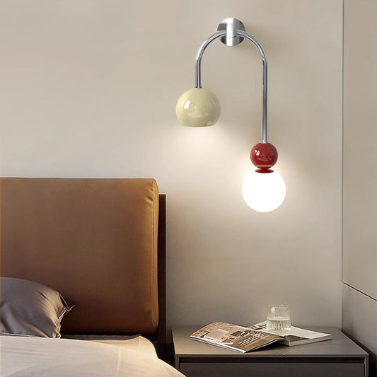 Scandinavian Acrylic Ball Shade 1-Light Wall Sconce Lamp