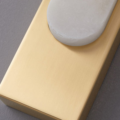 Column Imitation Marble Shade Hardware LED Wall Sconce Lamp