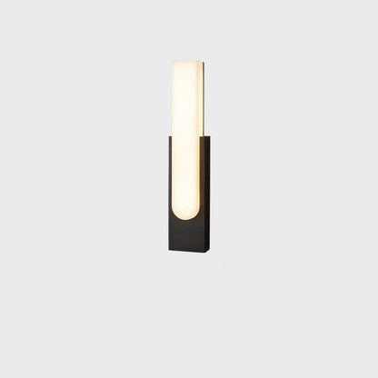 Column Imitation Marble Shade Hardware LED Wall Sconce Lamp