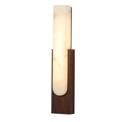 Column Imitation Marble Shade Hardware LED Wall Sconce Lamp