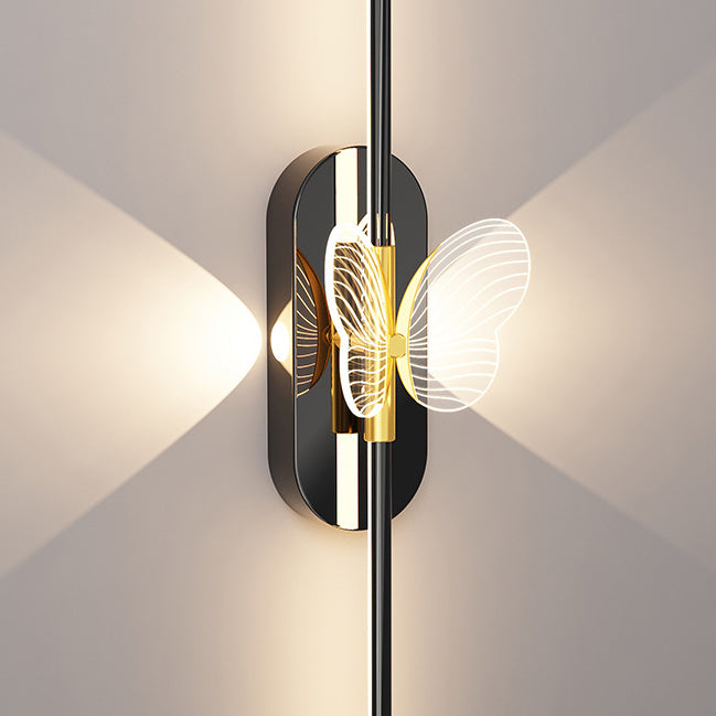 Minimalist Iron Aluminum Straight Line LED Wall Sconce Lamp