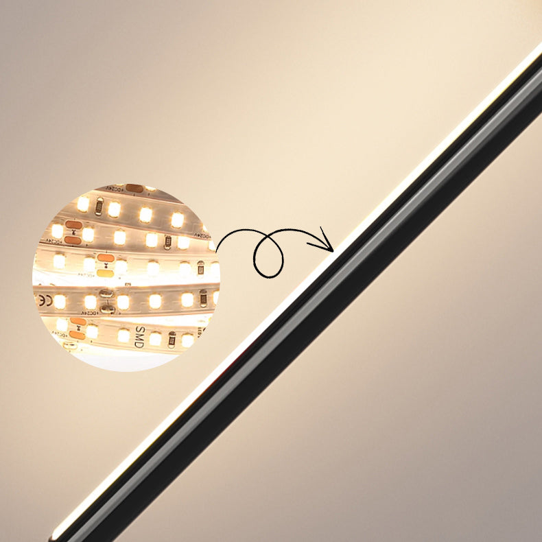 Minimalist Iron Aluminum Straight Line LED Wall Sconce Lamp