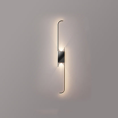 Simplicity Arc Strip Iron Aluminum LED Wall Sconce Lamp