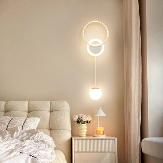 Scandinavian Geometric Circle Ring LED Wall Sconce Lamp