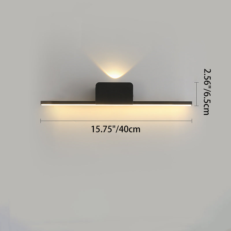 Aluminum Linear Silicone Strip LED Wall Sconce Lamp