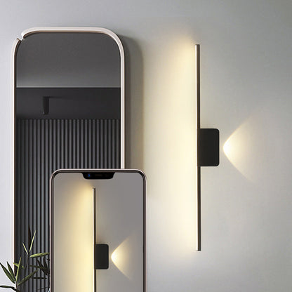 Aluminum Linear Silicone Strip LED Wall Sconce Lamp