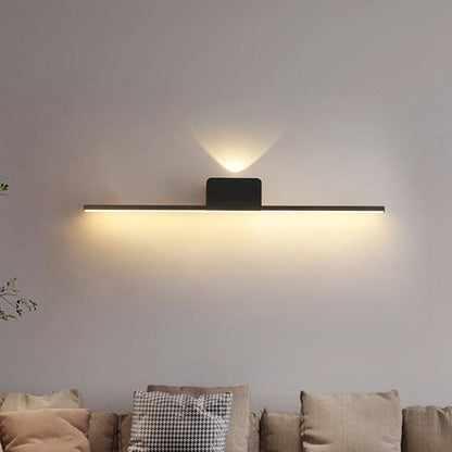 Aluminum Linear Silicone Strip LED Wall Sconce Lamp